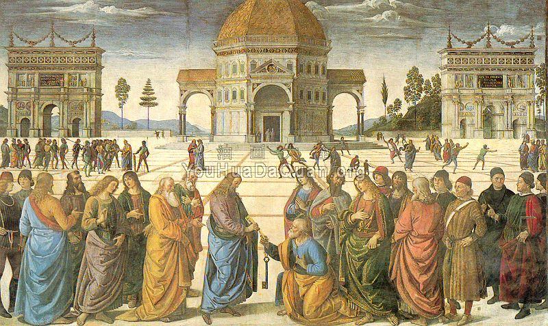 Christ Giving the Keys to St. Peter - 彼得罗·贝鲁吉诺